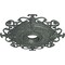 Ekena Millwork Orleans Medallion (Canopies up to 8 1/4"), 38 3/8"OD x 6 5/8"ID x 2 7/8"P, Athenian Green Crackle CM38OLAGC - alternate 3